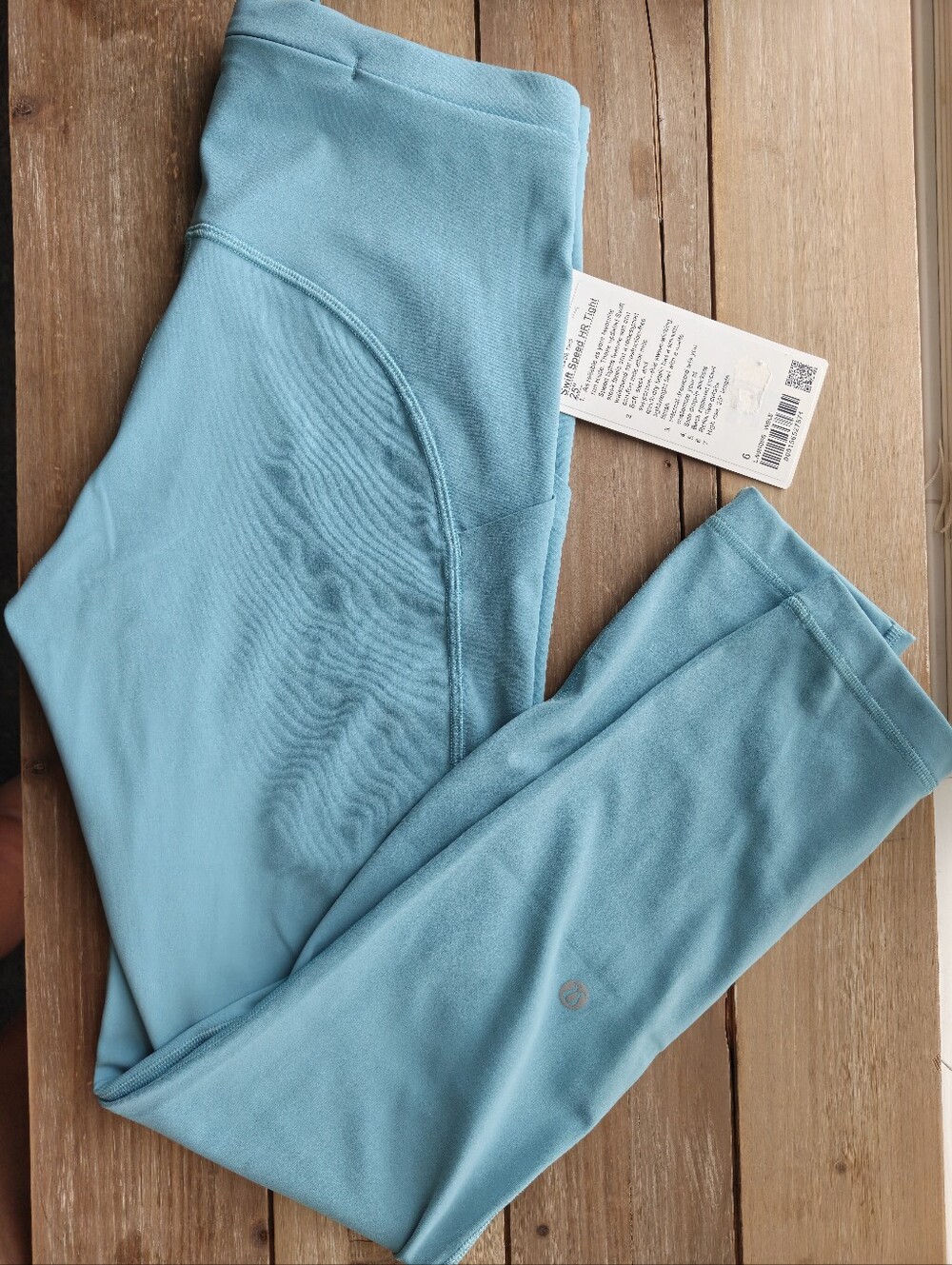 Lululemon Swift Speed HR 25" Leggings Size 6 NWT Washed Blue Color